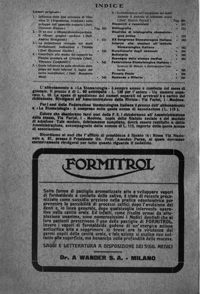 La stomatologia periodico mensile