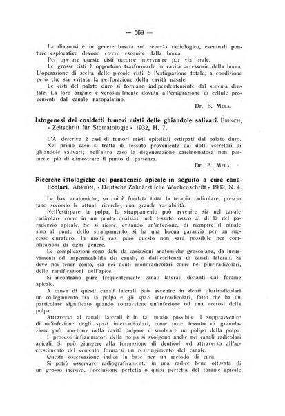 La stomatologia periodico mensile