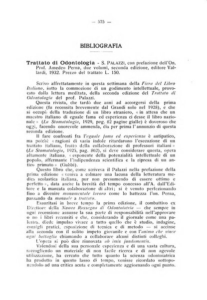 La stomatologia periodico mensile