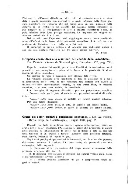 La stomatologia periodico mensile