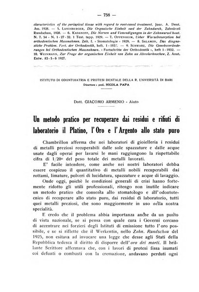 La stomatologia periodico mensile