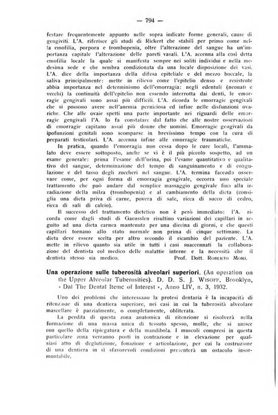 La stomatologia periodico mensile