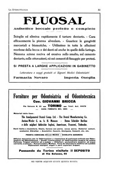 La stomatologia periodico mensile