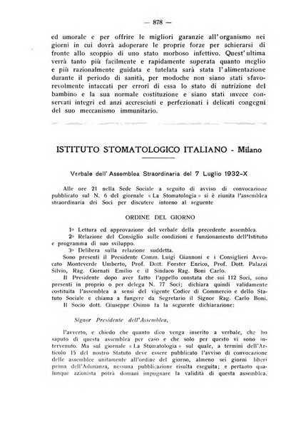 La stomatologia periodico mensile