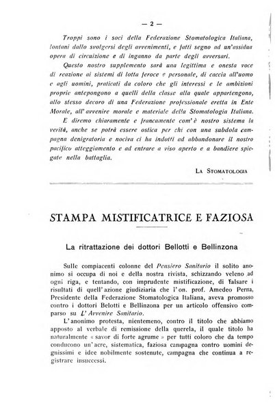 La stomatologia periodico mensile