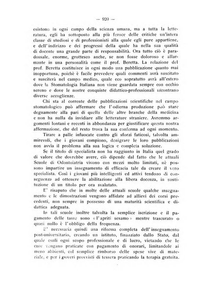 La stomatologia periodico mensile