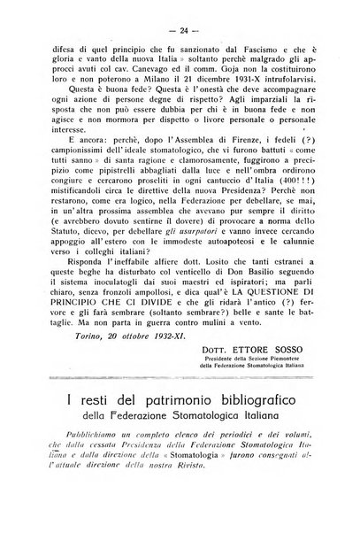 La stomatologia periodico mensile