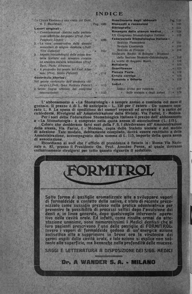 La stomatologia periodico mensile