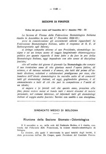 La stomatologia periodico mensile