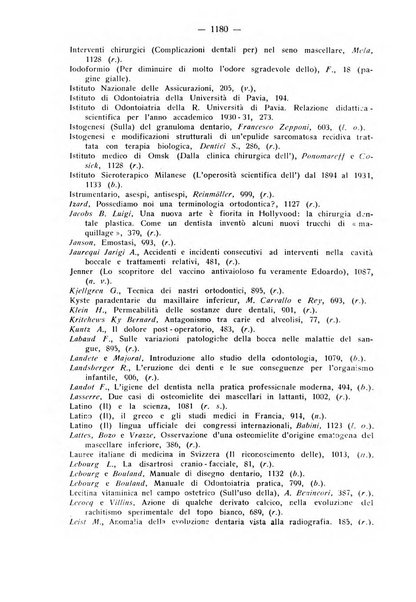 La stomatologia periodico mensile