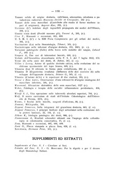 La stomatologia periodico mensile