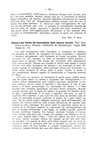 La stomatologia periodico mensile