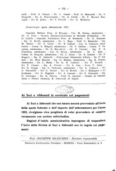 La stomatologia periodico mensile