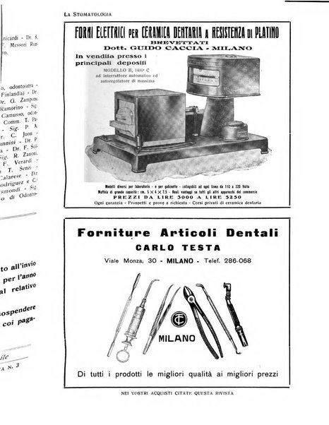 La stomatologia periodico mensile