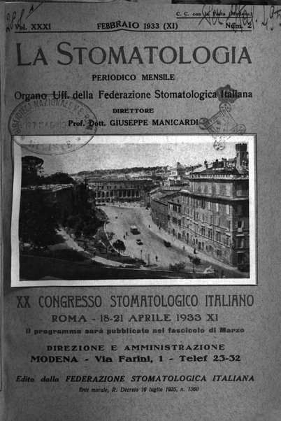 La stomatologia periodico mensile