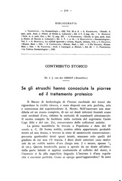 La stomatologia periodico mensile