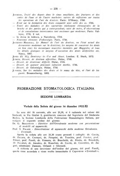 La stomatologia periodico mensile