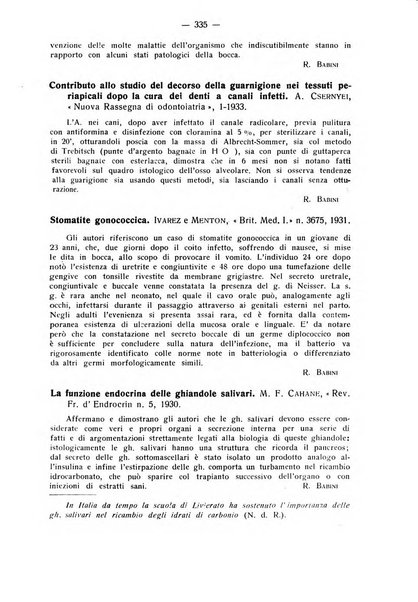 La stomatologia periodico mensile