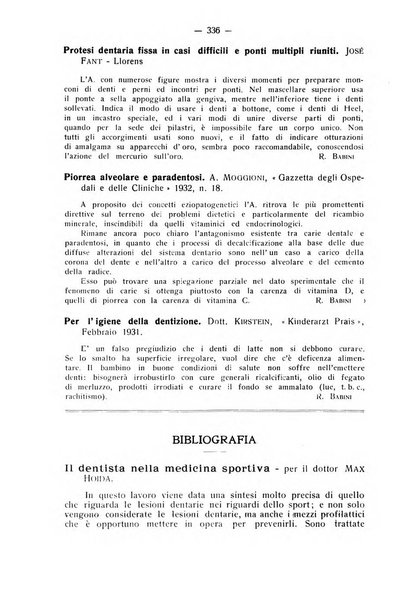 La stomatologia periodico mensile