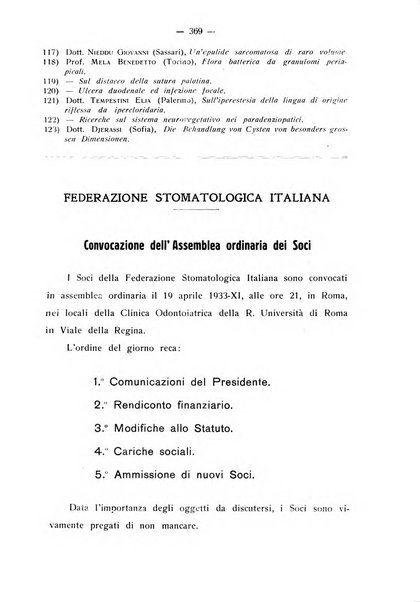 La stomatologia periodico mensile