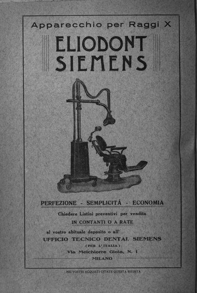 La stomatologia periodico mensile