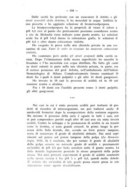 La stomatologia periodico mensile