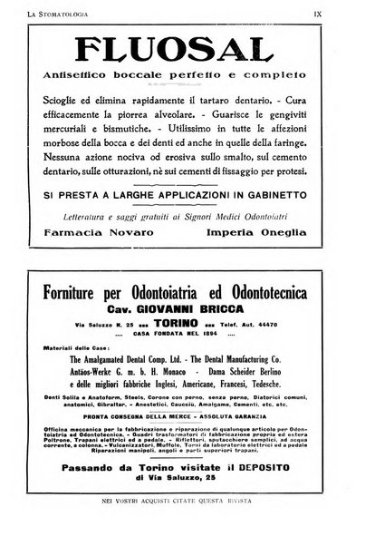 La stomatologia periodico mensile