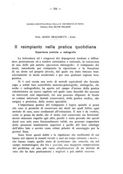 La stomatologia periodico mensile