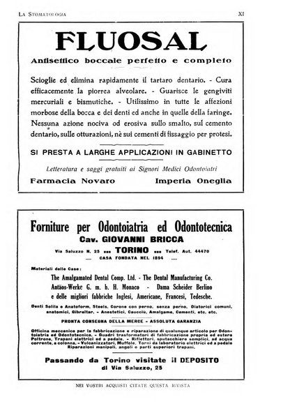 La stomatologia periodico mensile