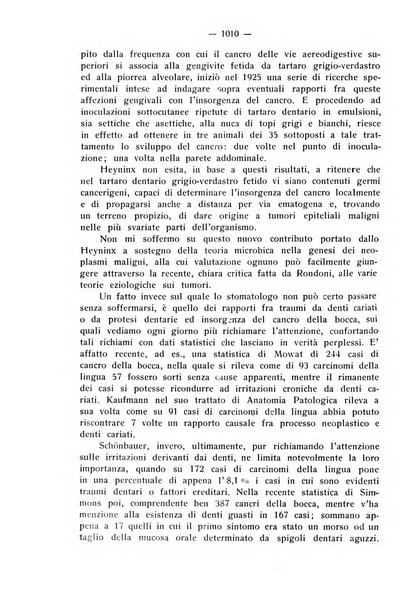 La stomatologia periodico mensile