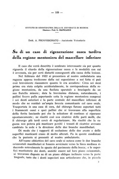 La stomatologia periodico mensile