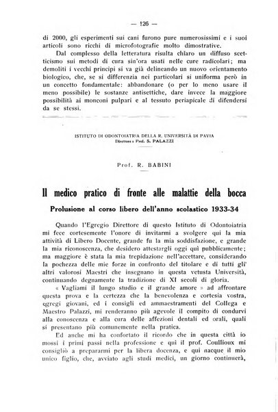 La stomatologia periodico mensile