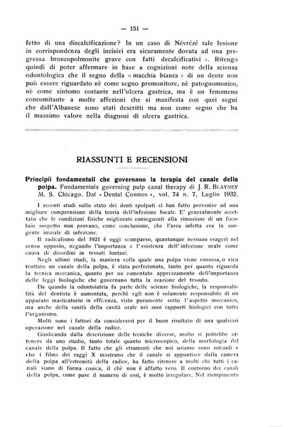 La stomatologia periodico mensile