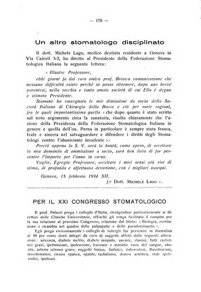 La stomatologia periodico mensile