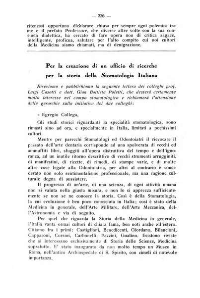 La stomatologia periodico mensile