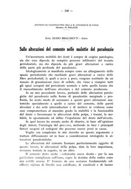 La stomatologia periodico mensile