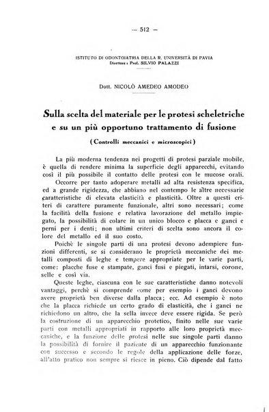 La stomatologia periodico mensile