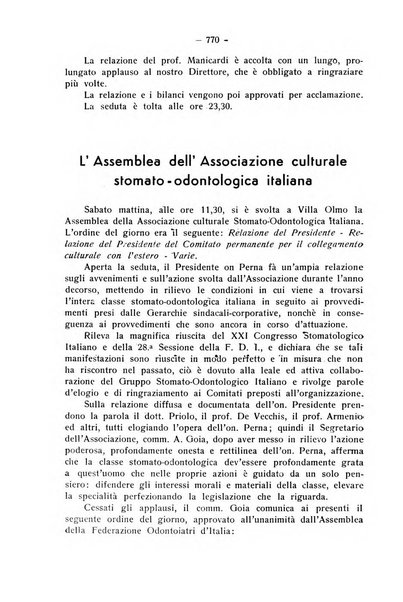 La stomatologia periodico mensile