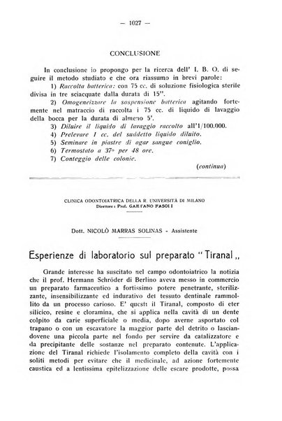 La stomatologia periodico mensile