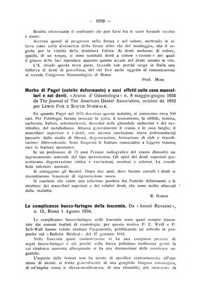 La stomatologia periodico mensile