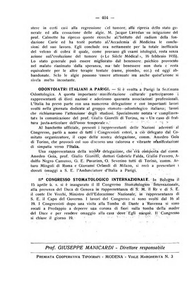 La stomatologia periodico mensile