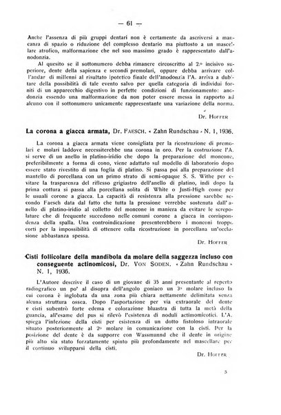 La stomatologia periodico mensile