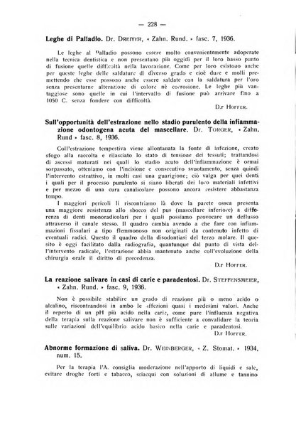 La stomatologia periodico mensile