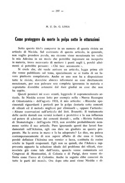 La stomatologia periodico mensile