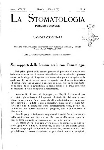 La stomatologia periodico mensile