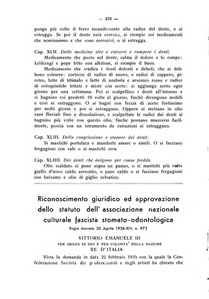 La stomatologia periodico mensile