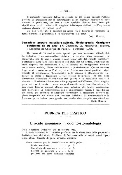 La stomatologia periodico mensile