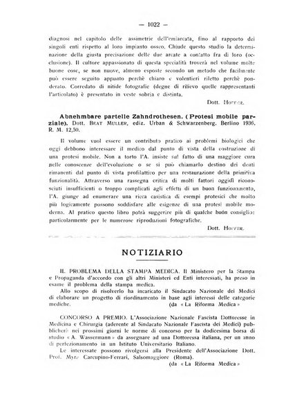 La stomatologia periodico mensile