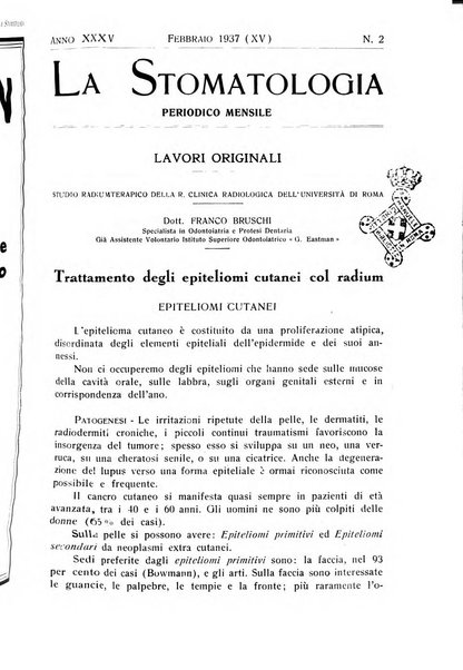 La stomatologia periodico mensile