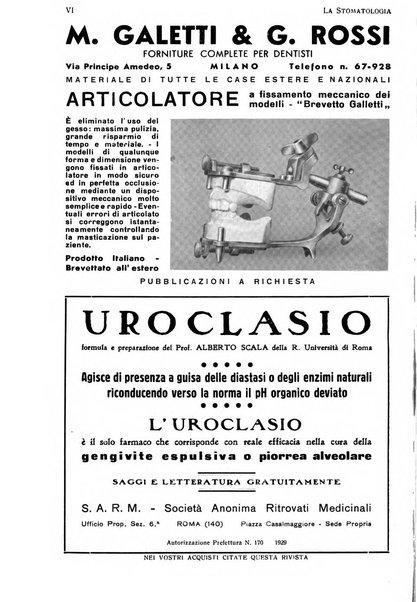 La stomatologia periodico mensile